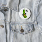Pokra Stippen Funny Okra Pun Ronde Button 5,7 Cm (In situ)