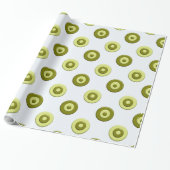 Pokstipgroen element cadeaupapier (Uitgerold)