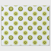 Pokstipgroen element cadeaupapier (Vlak)