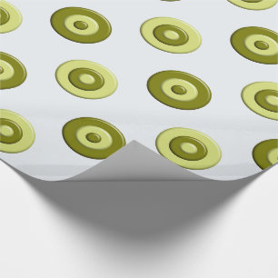 Pokstipgroen element cadeaupapier