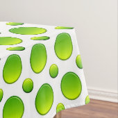 Pokstipgroen element tafelkleed (Voorbeeld)