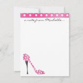 Poky Dot High Hiel Notitiekaartje (Achterkant)