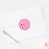 Poky Dot High Hiel Ronde Sticker (Envelop)