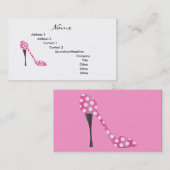 Poky Dot High Hiel Visitekaartje (Voorkant / Achterkant)