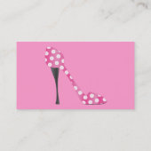 Poky Dot High Hiel Visitekaartje (Achterkant)