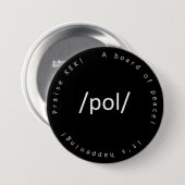/POL/ RONDE BUTTON 7,6 CM (Voorkant /achterkant)