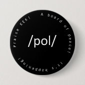 /POL/ RONDE BUTTON 7,6 CM (Voorkant)