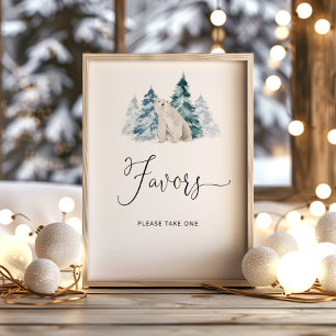 Pola beer baby shower Favors Poster