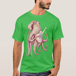Polahthe Ax Wielding Octopusred 2 T-shirt