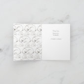 Polair Beer Baby shower Wintergrijs Genderneutraal Bedankkaart (Binnen)