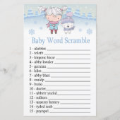 polair beer Baby word scramble game (Voorkant)