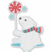 Polair Beer, Beer met karf, Beer voor de schil, sn Sticker (Voorkant)