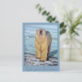 Polair Beer Briefkaart Polar Beer Art Briefkaarten (Staand voorkant)