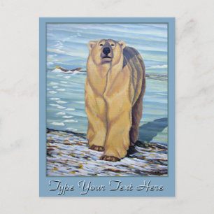 Polair Beer Briefkaart Polar Beer Art Briefkaarten