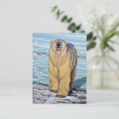 Polair Beer Briefkaart Polar Beer Art Briefkaarten (Staand voorkant)