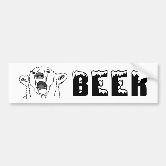 Polair Beer Bumpersticker (Voorkant)