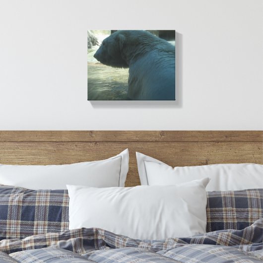 Polair Beer Canvas Afdruk (Insitu (Slaapkamer))