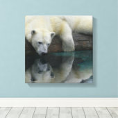 Polair Beer Canvas - Polaire reflecties op Beer (Insitu (Houten vloer))