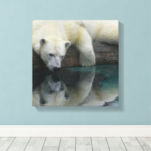 Polair Beer Canvas - Polaire reflecties op Beer (Insitu (Houten vloer))