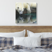 Polair Beer Canvas - Polaire reflecties op Beer (Insitu (Slaapkamer))