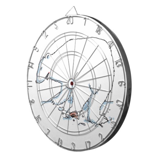 Polair Beer dartboard Dartbord (Voorkant Rechts)