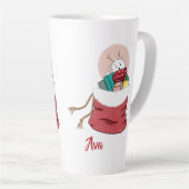 Polair Beer dat de rode tas van Santa's Mok bekijk (Rechterhoek)