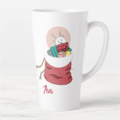 Polair Beer dat de rode tas van Santa's Mok bekijk (Rechts)