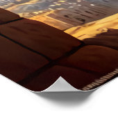 Polair beer dat een polair beer rijdt | AI Art Pos Poster (Hoek)