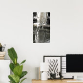 Polair Beer, deel zwart en wit (7) Poster (Thuiskantoor)