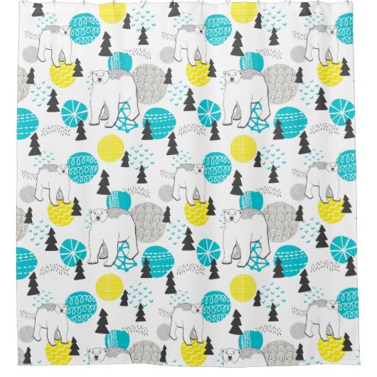 Polair beer douchegordijn (Voorkant)