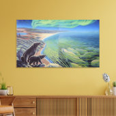 Polair Beer en Beluga Whales Schilderdoek afdrukke Canvas Afdruk (Insitu (Woonkamer))