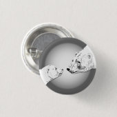 Polair Beer en Button van de Kaap Pin Wildlife Art (Voorkant /achterkant)