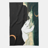 Polair Beer en de maan Theedoek (Verticaal)