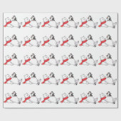 Polair Beer en Penguin Cadeaupapier (Vlak)