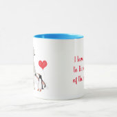 Polair beer en pinguïn 'hou van je' mok (Midden)