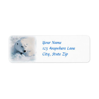 Polair Beer en sneeuw Etiket