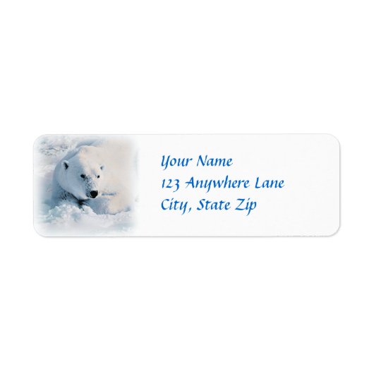 Polair Beer en sneeuw Etiket (Voorkant)