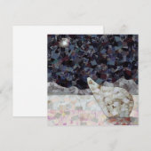 Polair Beer en Star Square kerstkaart, leeg Feestdagenkaart (Voorkant / Achterkant)