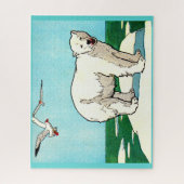 polair beer en zeegarens legpuzzel (Verticaal)