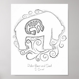 Polair Beer en zegel Poster