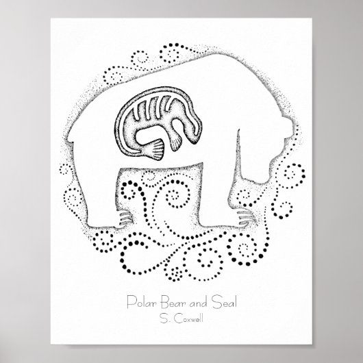 Polair Beer en zegel Poster (Voorkant)