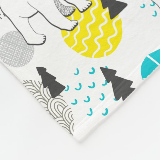 Polair beer fleece deken (Hoek)