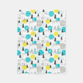 Polair beer fleece deken (Voorkant)