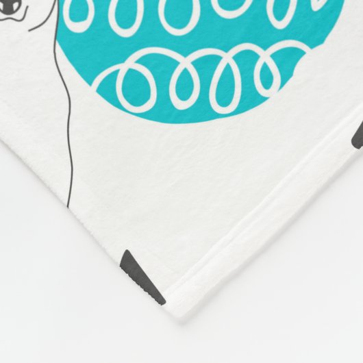 Polair beer fleece deken (Hoek)