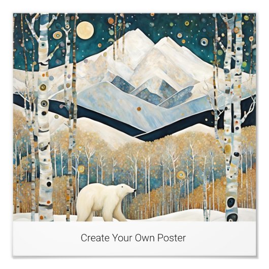 Polair Beer Foto Afdruk (Voorkant)