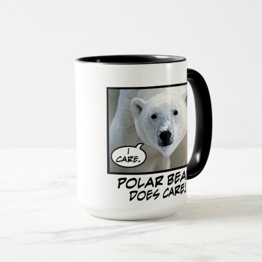 Polair Beer geeft er wel om. mok (Voorkant rechts)