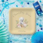 Polair Beer Geel Baby shower Bord (Feest)