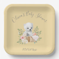 Polair Beer Geel Baby shower Bord