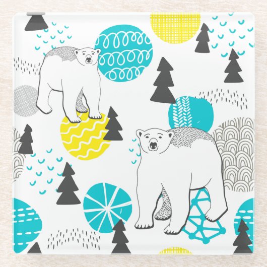 Polair beer glazen onderzetter (Voorkant)