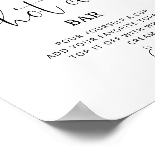 Polair beer Hete cacaobar Poster (Hoek)